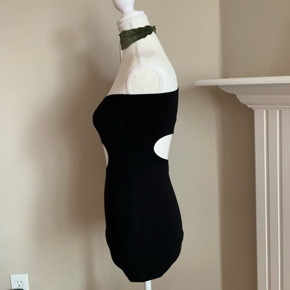 GARAGE Black Cut Out Mini Dress, Size XS - Picture 3 of 5